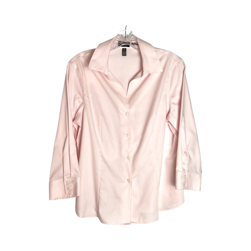 Jones New York, size M, no iron, 3/4 length sleeve  - Fitted - 100% cotton